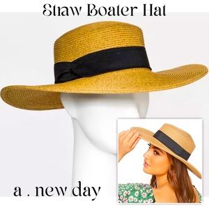 A New Day - Straw Boater Hat (NWOT)
